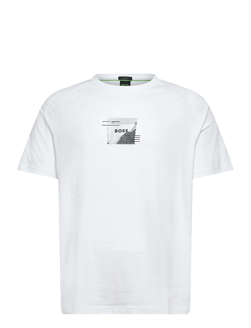 BOSS - Tee Stripe Zone - t-shirts - white - 0