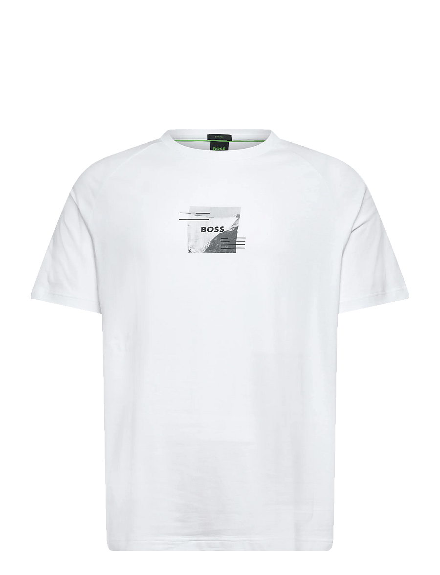 BOSS - Tee Stripe Zone - tops & t-shirts - white - 0
