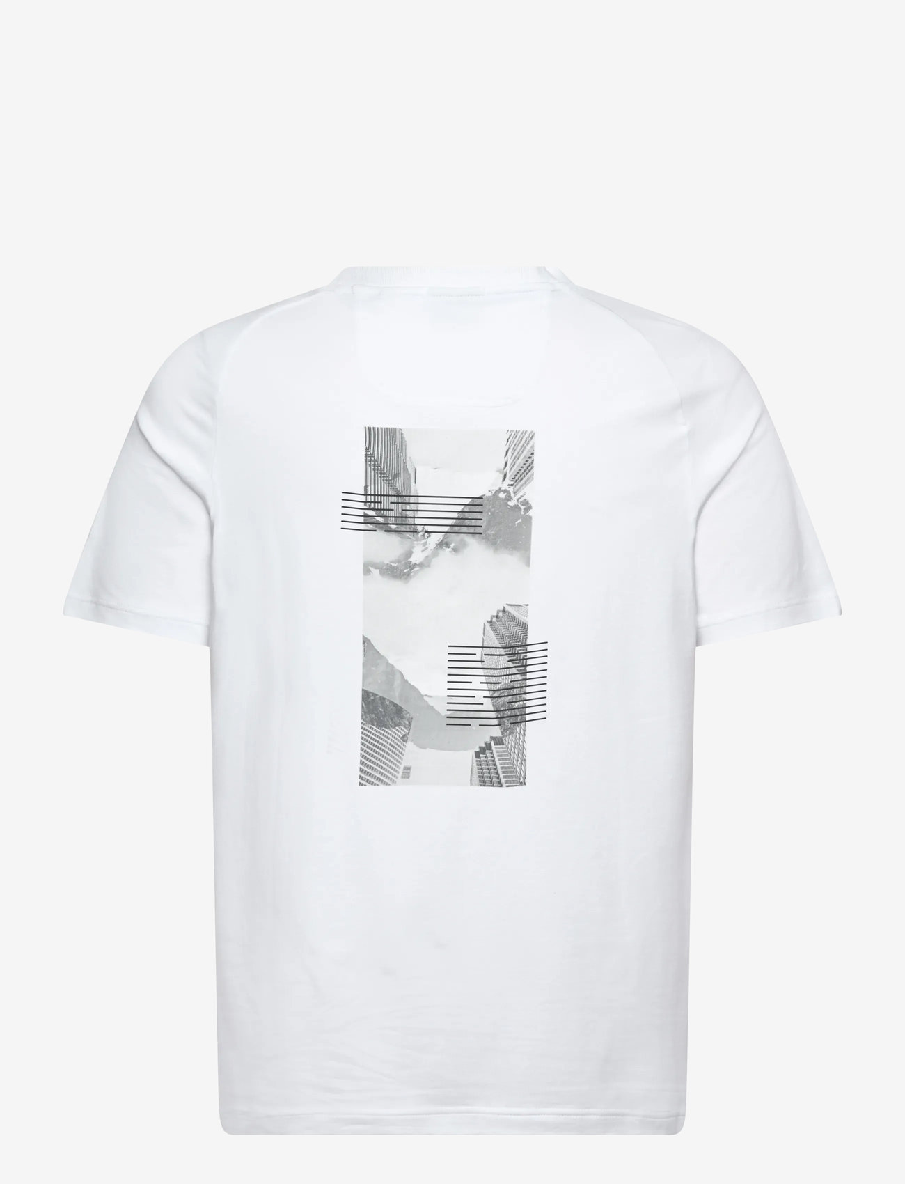BOSS - Tee Stripe Zone - t-shirts - white - 1