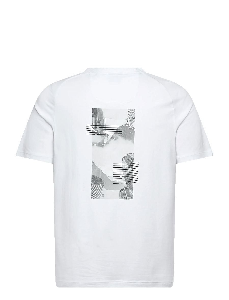 BOSS - Tee Stripe Zone - tops & t-shirts - white - 1
