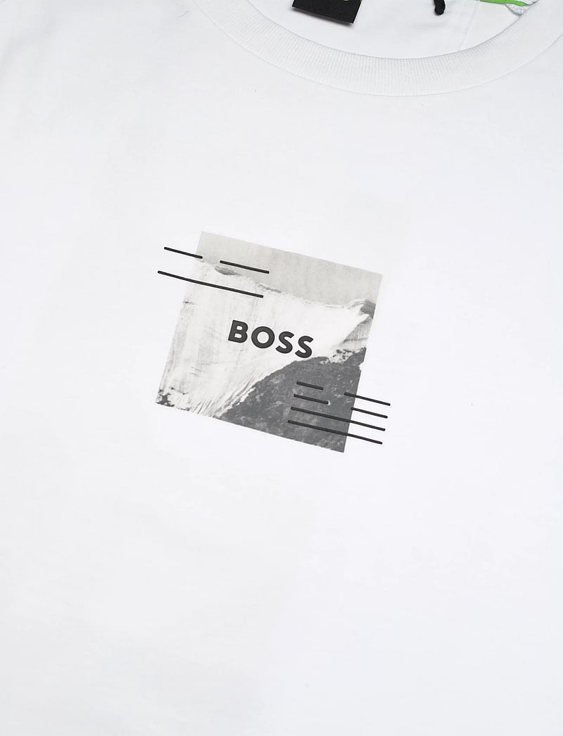 BOSS - Tee Stripe Zone - t-shirts - white - 2