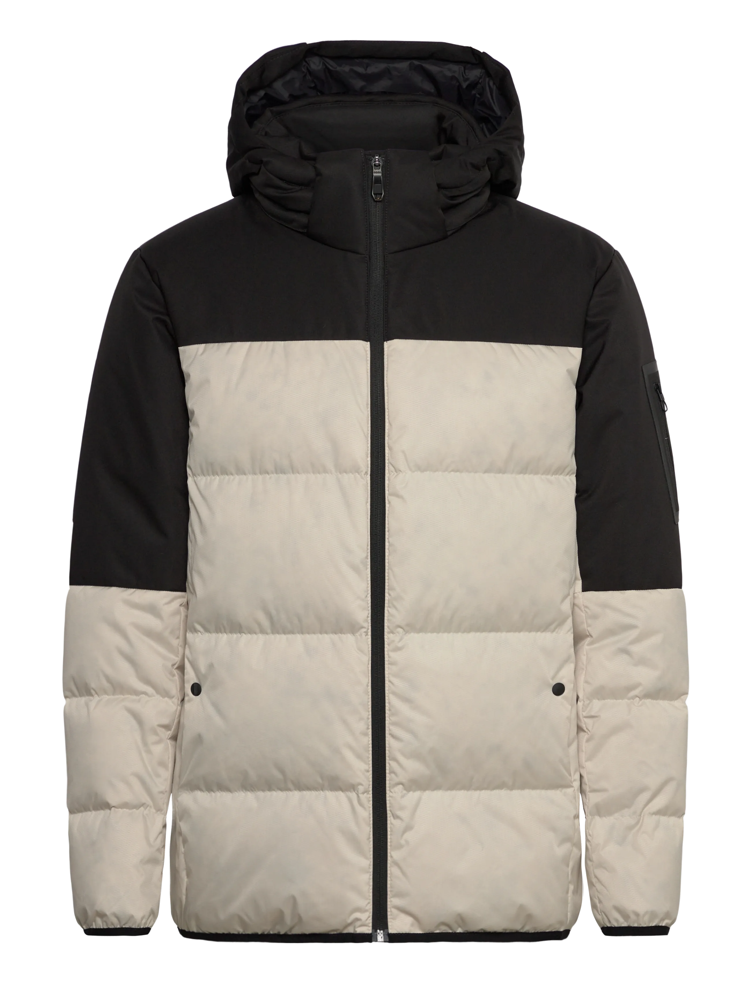 BOSS Ow_Block-X Jt Hd, S, Cream, Sport Jackets > Sport Padded Jackets, Herre