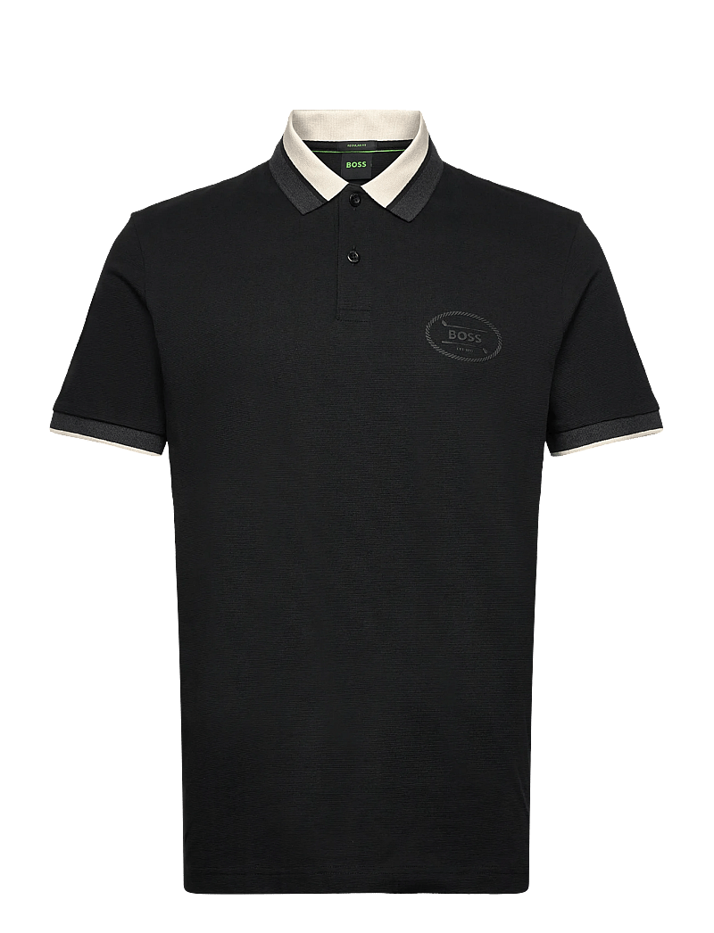 BOSS - PL_Hole19 Placket - topit & t-paidat - black - 0