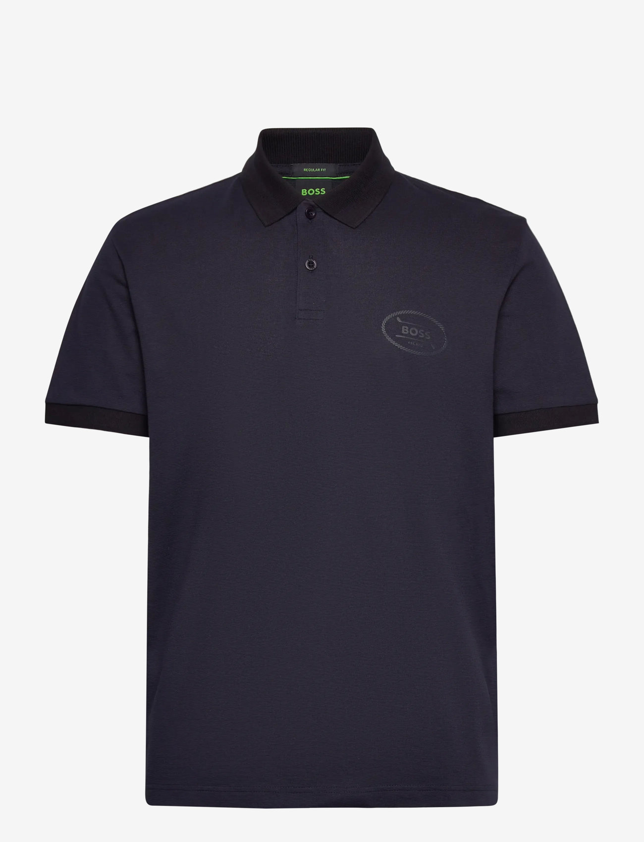 BOSS - PL_Hole19 Placket - kurzärmelig - dark blue - 0