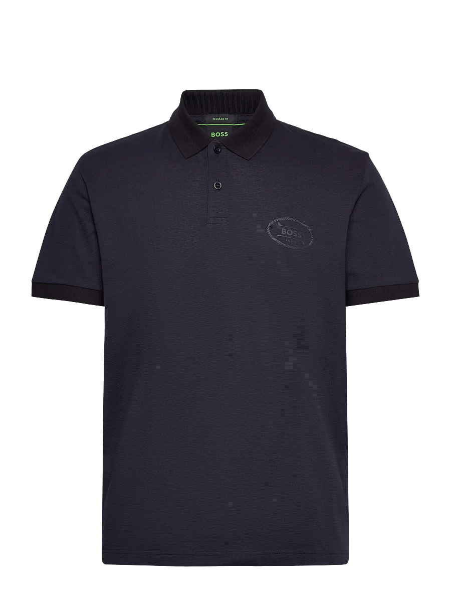 BOSS - PL_Hole19 Placket - polos - dark blue - 0