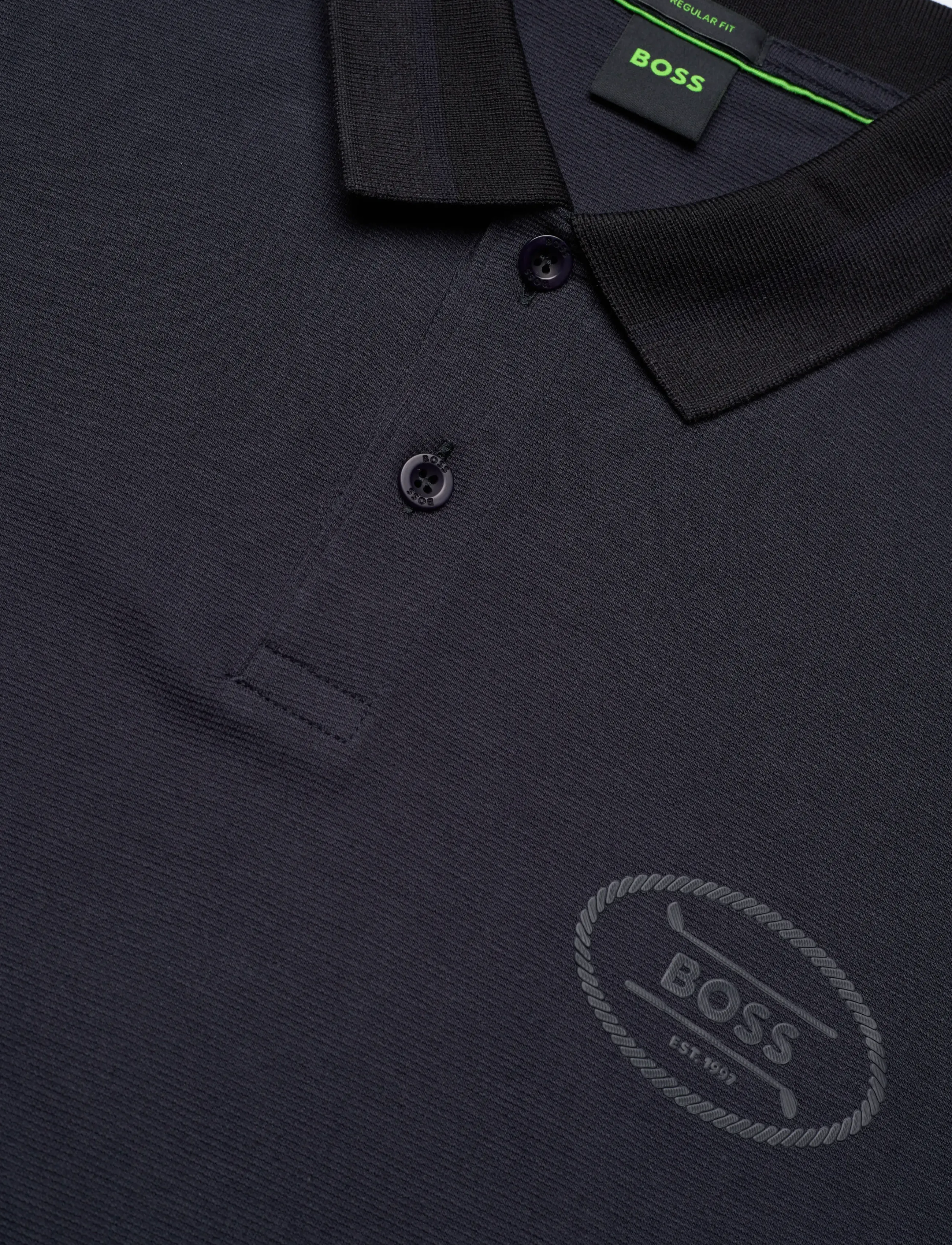 BOSS - PL_Hole19 Placket - short-sleeved polos - dark blue - 2