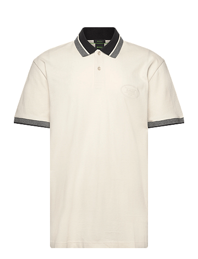 BOSS PL_Hole19 Placket - Oberteile - OPEN WHITE / cream