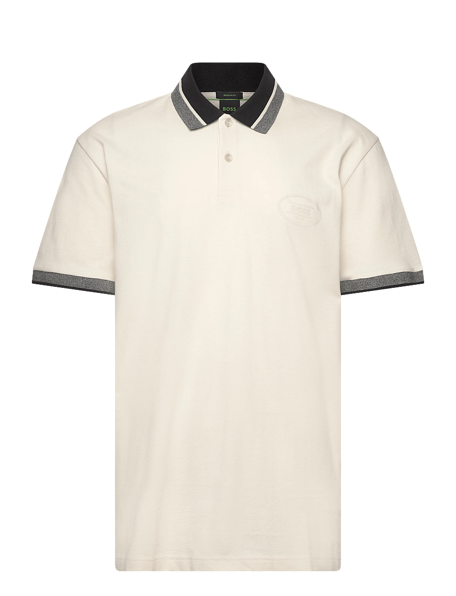 BOSS - PL_Hole19 Placket - toppe & t-shirts - open white - 0