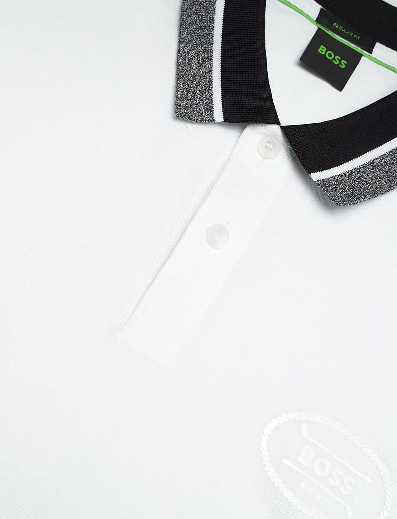 BOSS - PL_Hole19 Placket - oberteile & t-shirts - white - 2