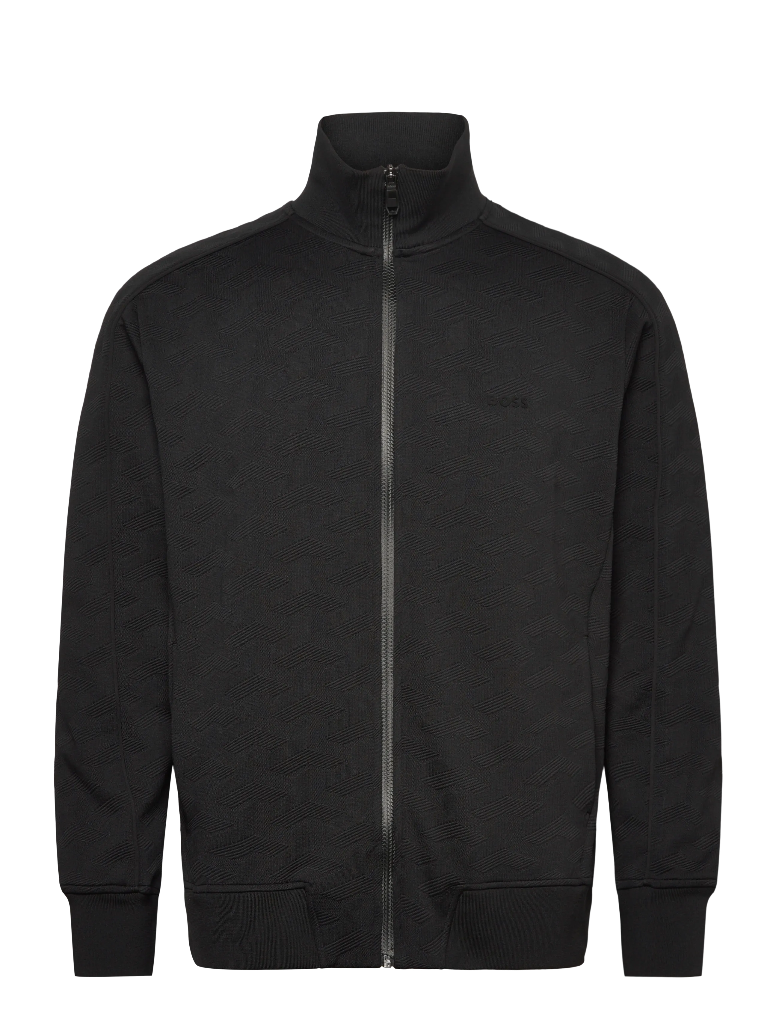 BOSS SW_Mirror FZ - Sweatshirts & hættetrøjer - BLACK / black