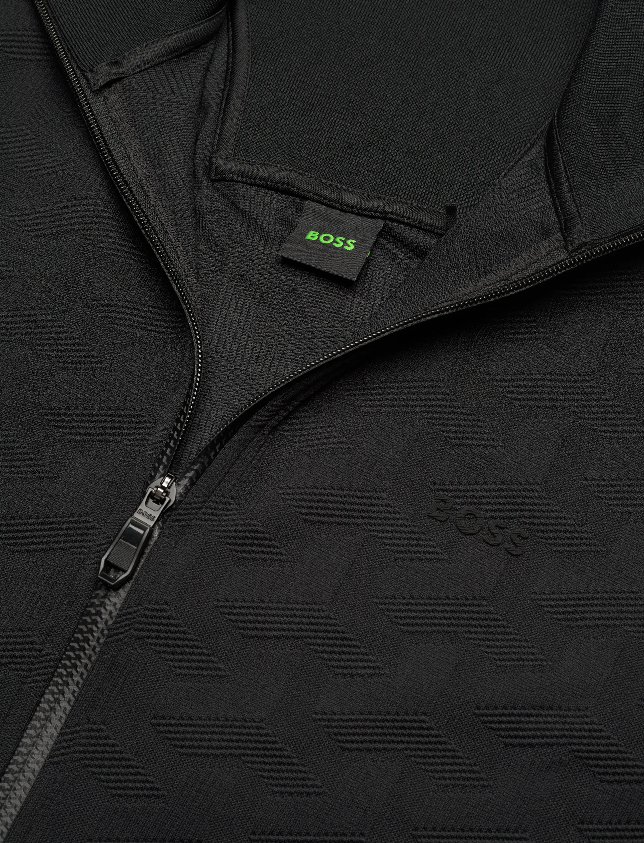 BOSS - SW_Mirror FZ - sweaters - black - 2