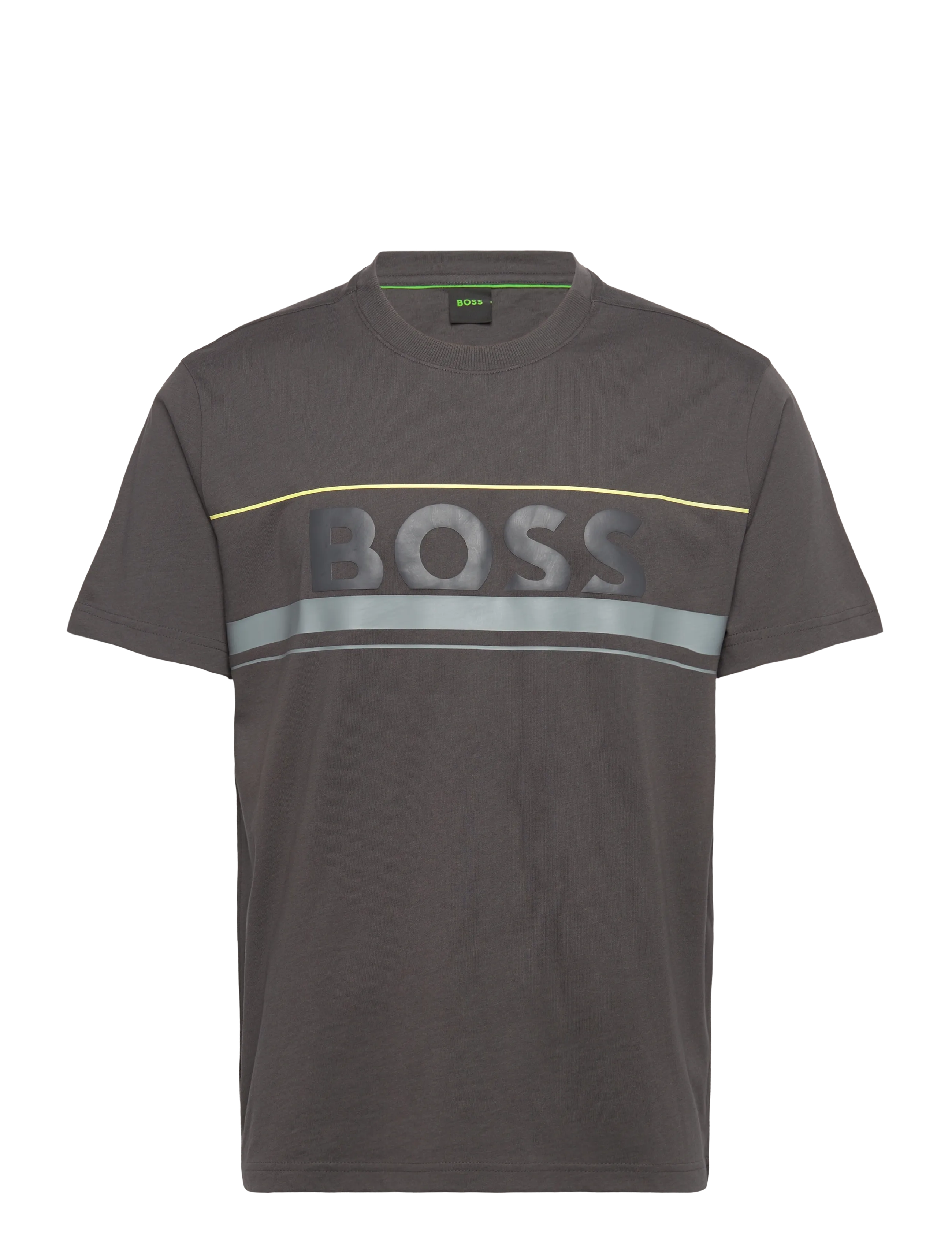 BOSS Tee Iconic Zone - Överdelar - DARK GREY / grey