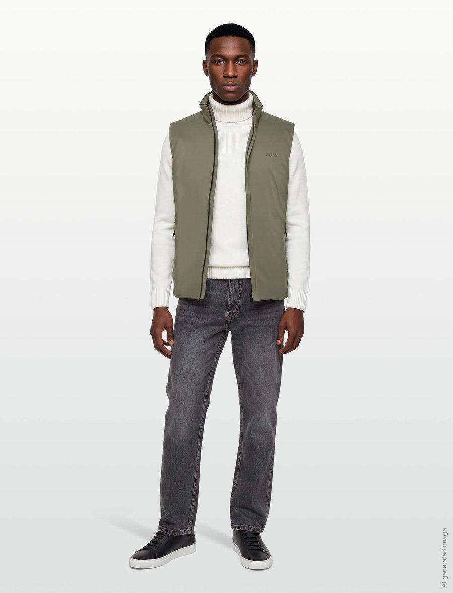 BOSS - OW_Lite-X Vest - outdoor - dark beige - 0