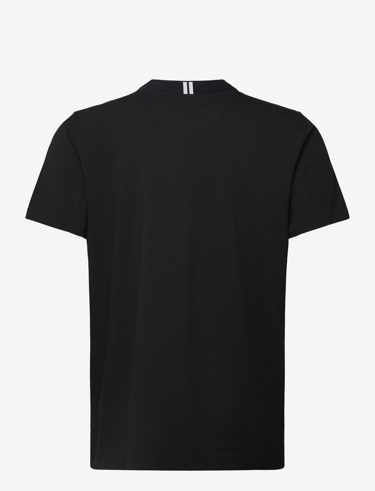 BOSS - Tee Collar Zone - kortærmede t-shirts - black - 1
