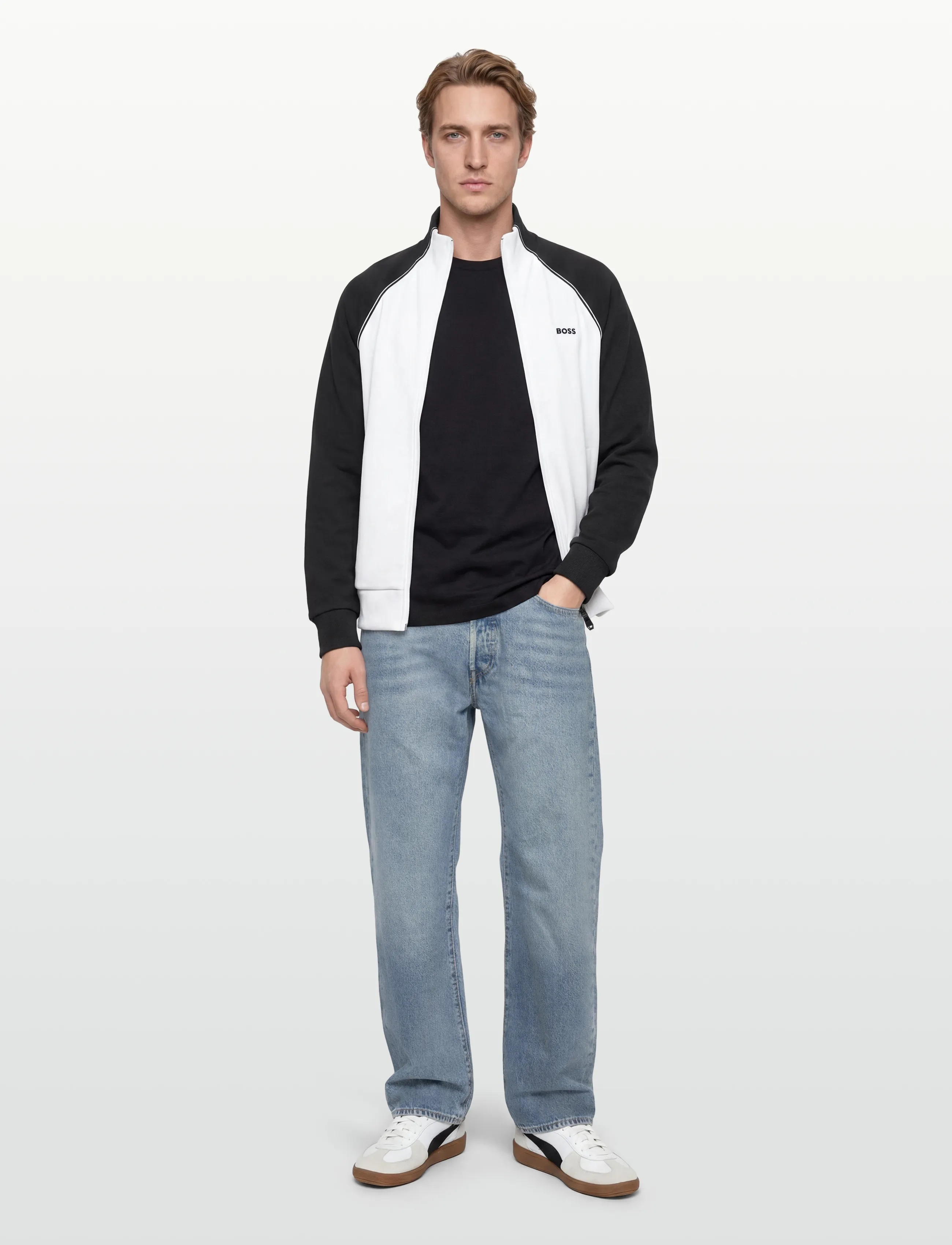 BOSS Sw_Join Skaz, XXL, Jackets, Weiß - Light Männerswear