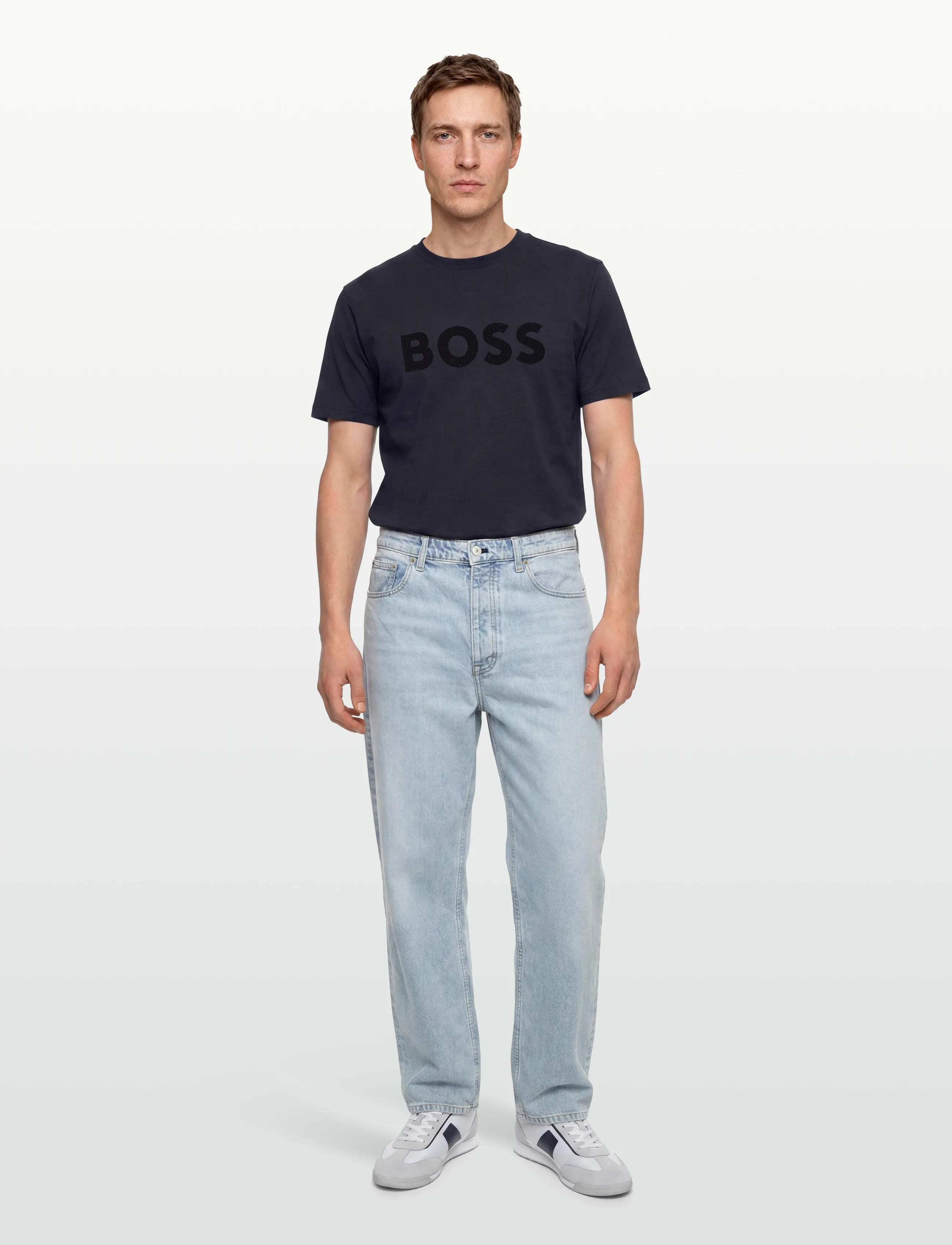 BOSS - TS_Iconic Logo - t-shirts - dark blue - 0