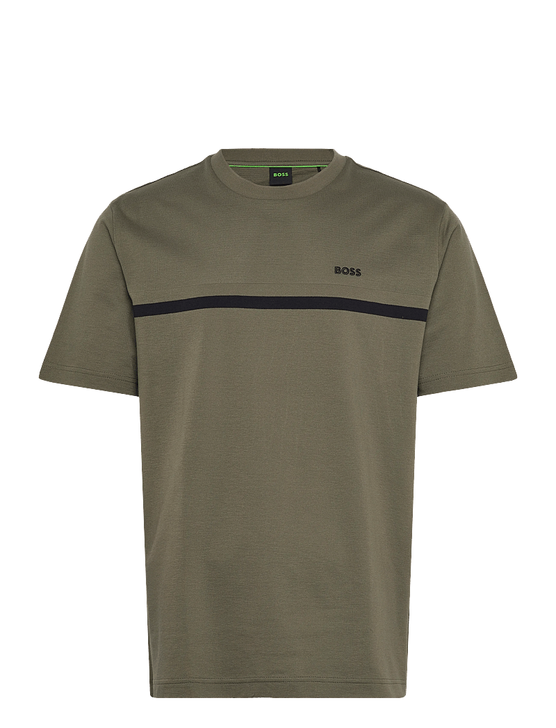 BOSS - TS_Join Structure - kortærmede t-shirts - dark beige - 0