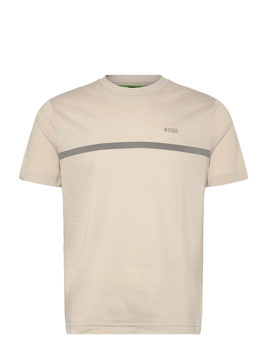 BOSS - TS_Join Structure - short-sleeved t-shirts - light beige - 0