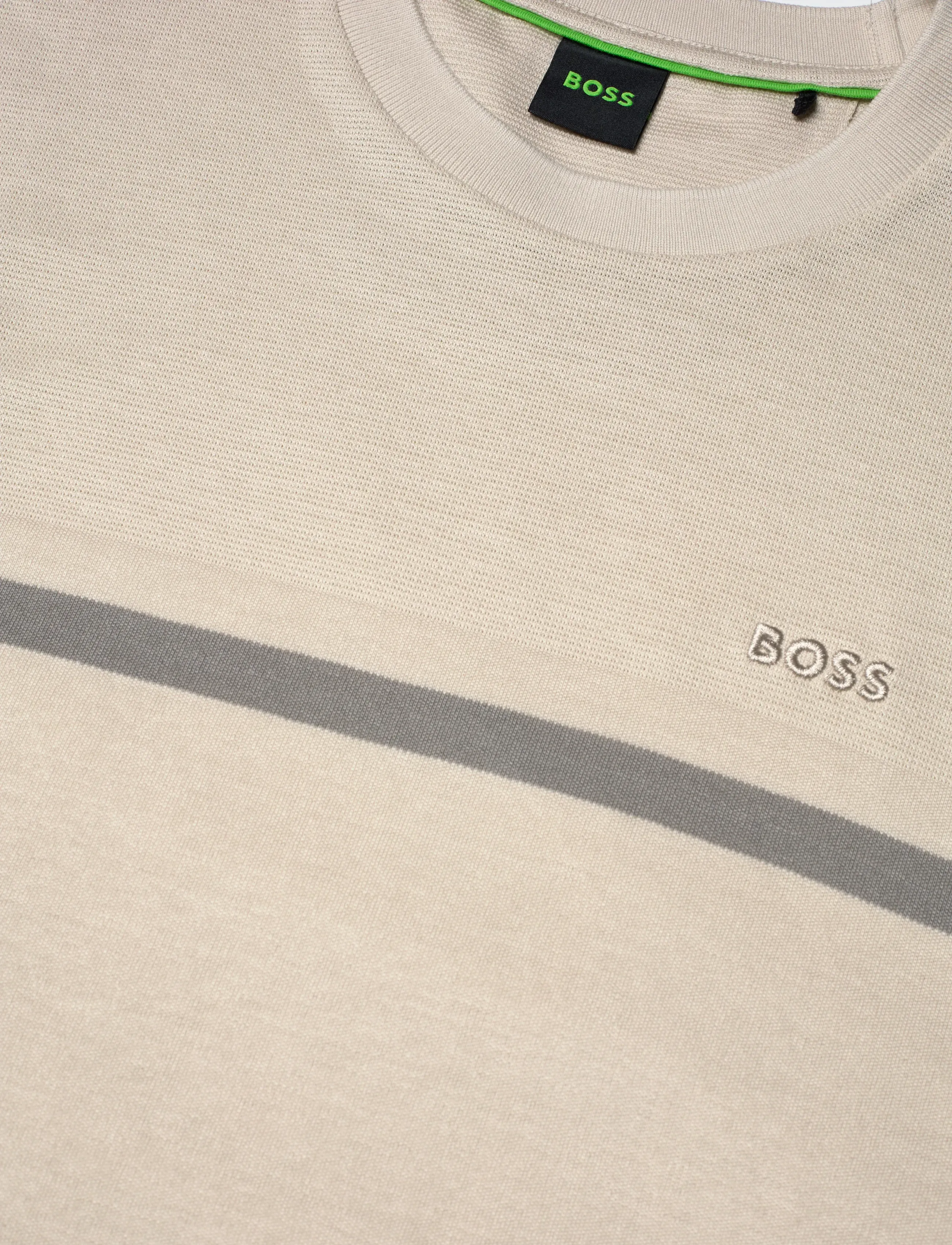 BOSS - TS_Join Structure - short-sleeved t-shirts - light beige - 2