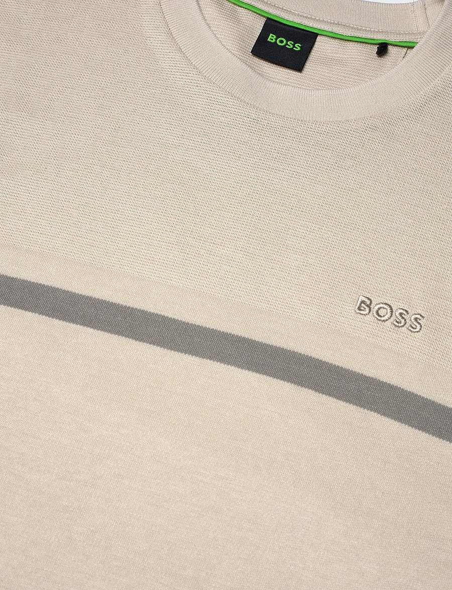 BOSS - TS_Join Structure - short-sleeved t-shirts - light beige - 2
