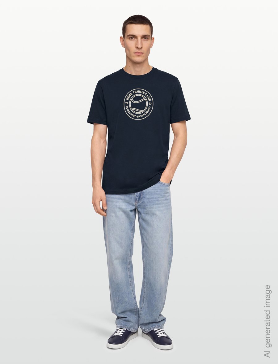 BOSS - TS_Join Logo - t-shirts - dark blue - 0