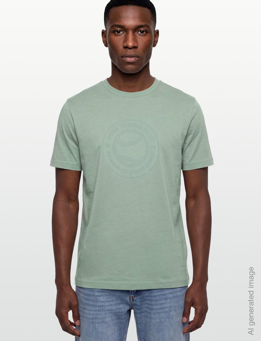BOSS - TS_Join Logo - oberteile & t-shirts - open green - 3