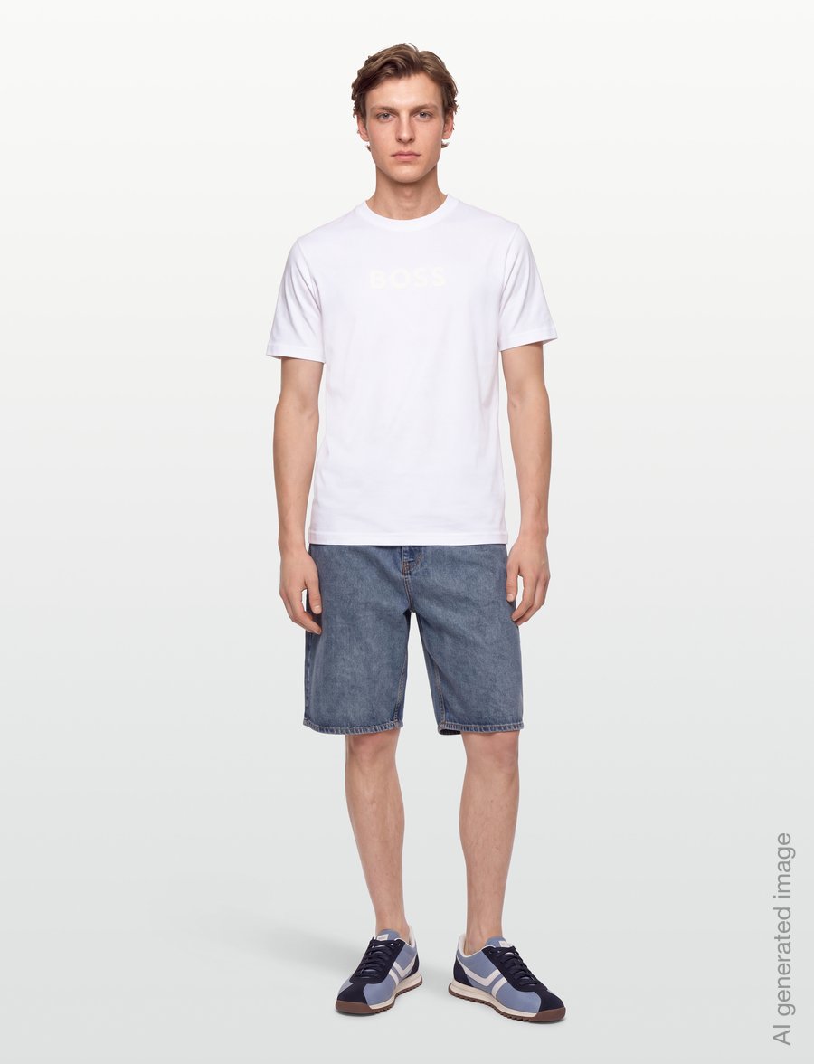 BOSS - TS_Logo - oberteile & t-shirts - natural - 0
