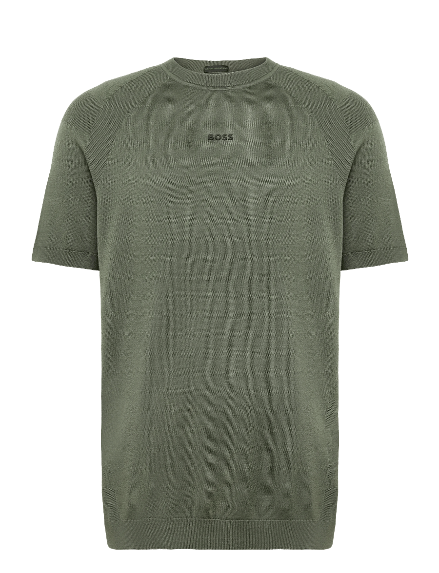 BOSS - KN_Tour Seamless T - oberteile & t-shirts - dark beige - 1