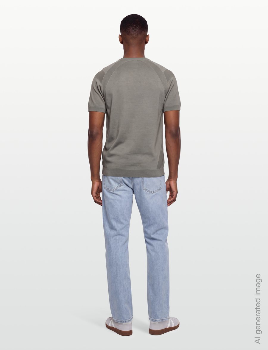 BOSS - KN_Tour Seamless T - oberteile & t-shirts - open grey - 4