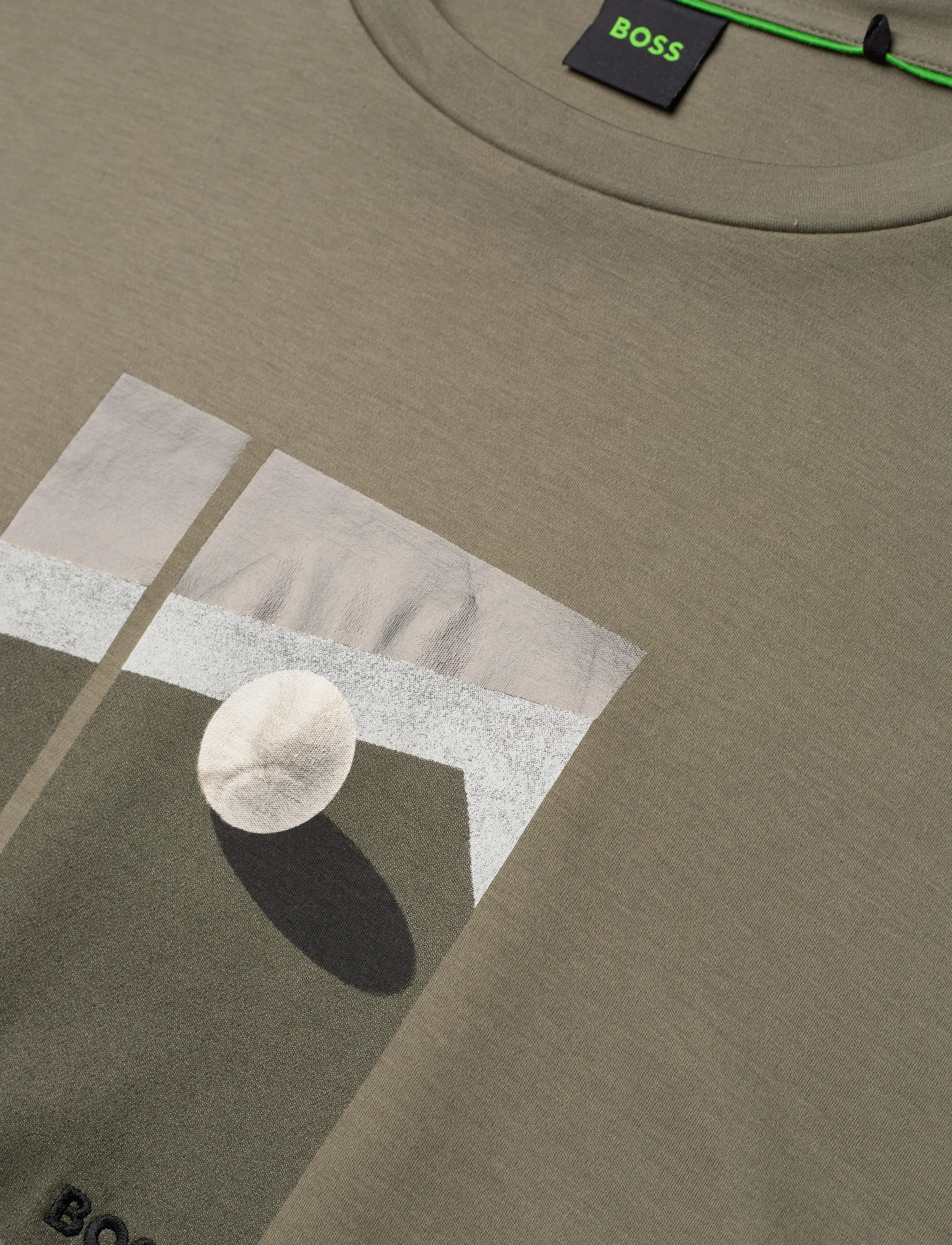 BOSS - TS_Join Relaxed GRX - tops & t-shirts - dark beige - 2