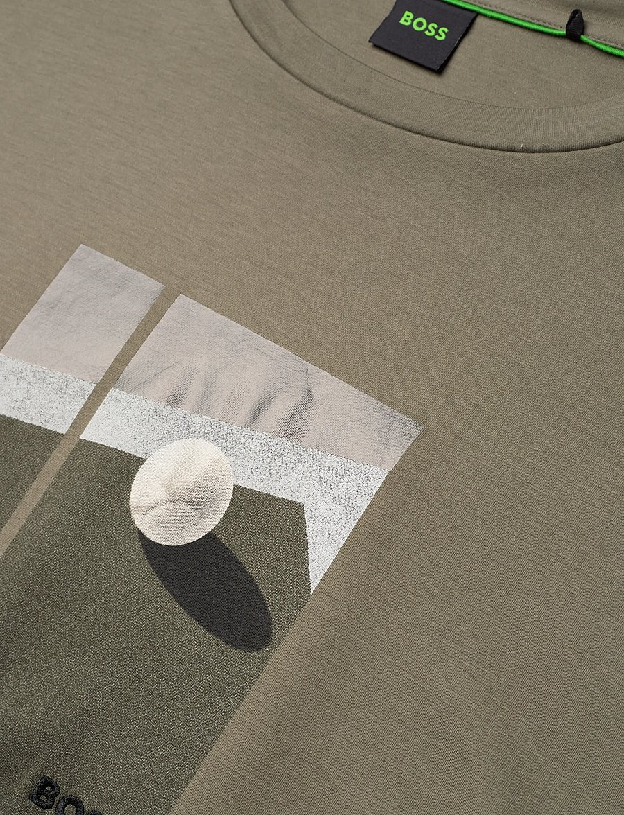 BOSS - TS_Join Relaxed GRX - oberteile & t-shirts - dark beige - 5