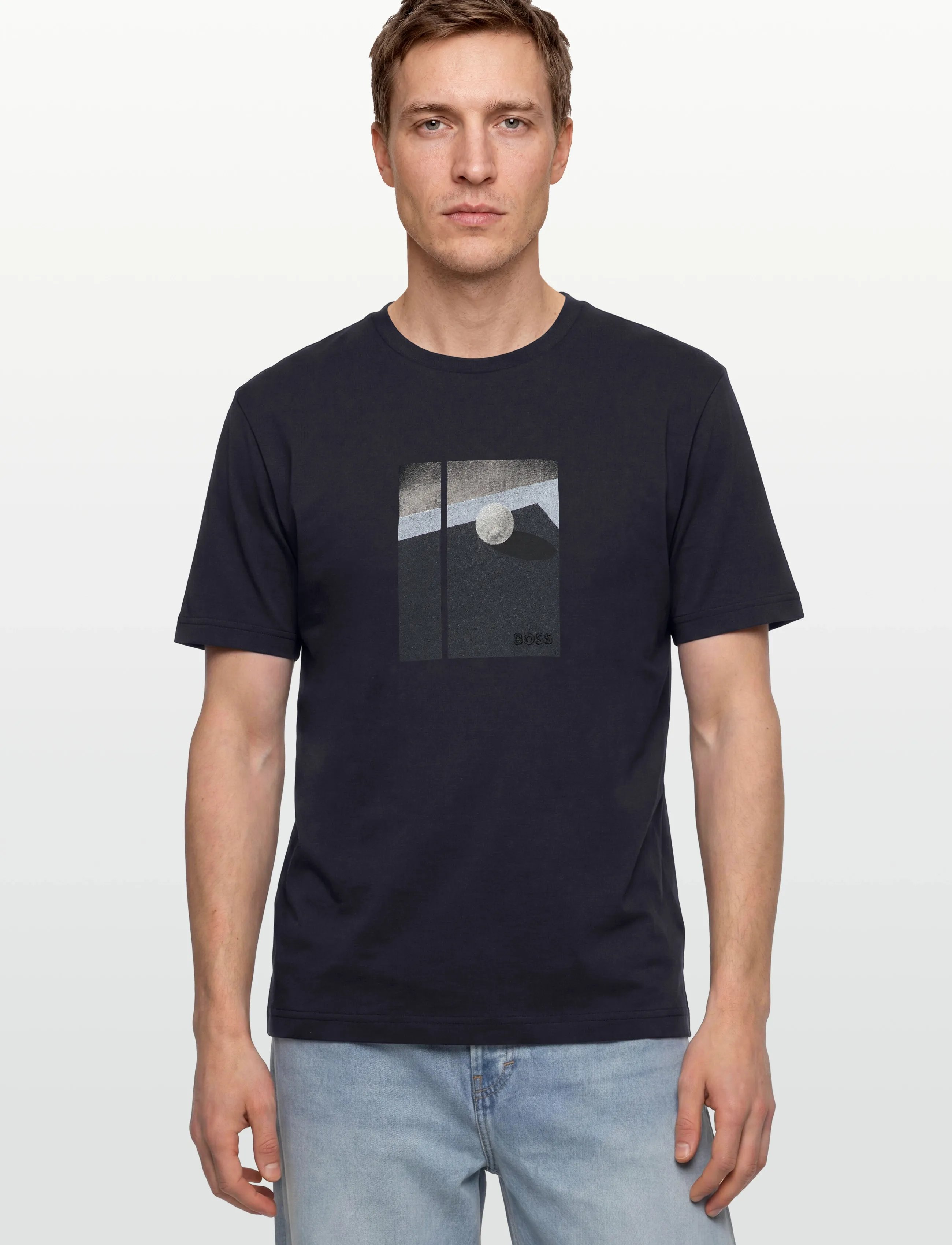 BOSS - TS_Join Relaxed GRX - oberteile & t-shirts - dark blue - 3
