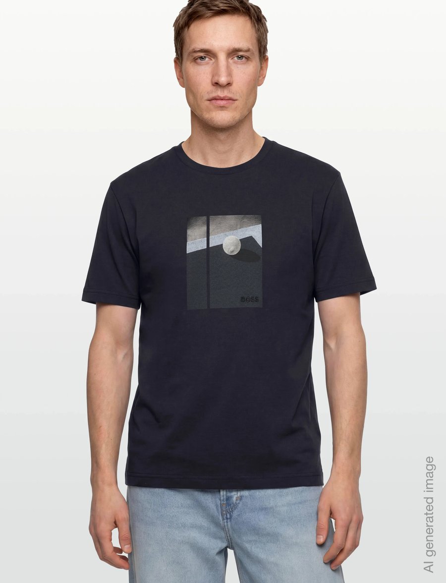 BOSS - TS_Join Relaxed GRX - alussärgid ja t-särgid - dark blue - 3