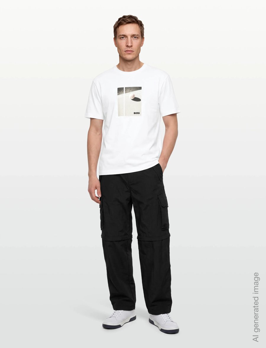 BOSS - TS_Join Relaxed GRX - t-shirts - white - 0