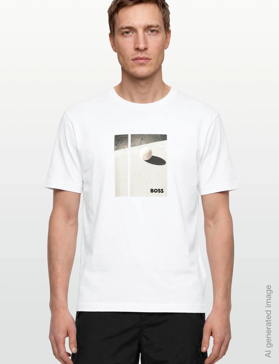 BOSS - TS_Join Relaxed GRX - t-shirts - white - 3