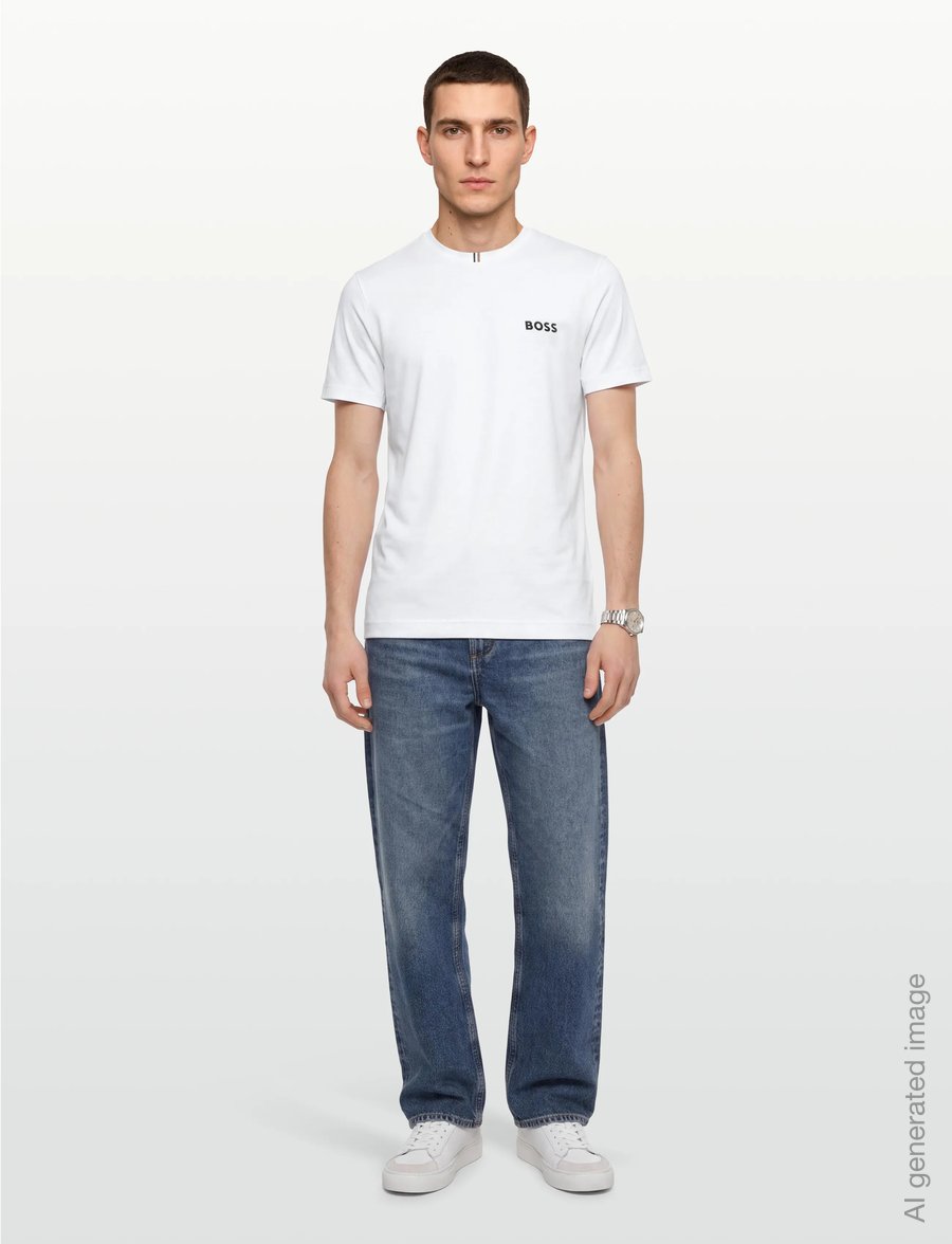 BOSS - TS_TOC Spin Training - oberteile & t-shirts - white - 0