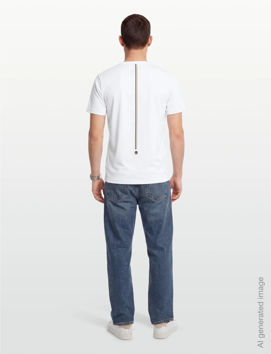 BOSS - TS_TOC Spin Training - oberteile & t-shirts - white - 4