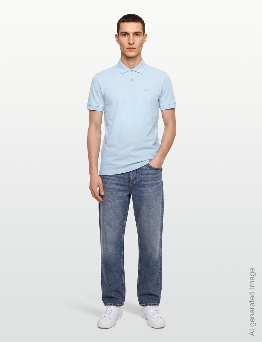 BOSS - Pio 1 - polos - open blue - 0