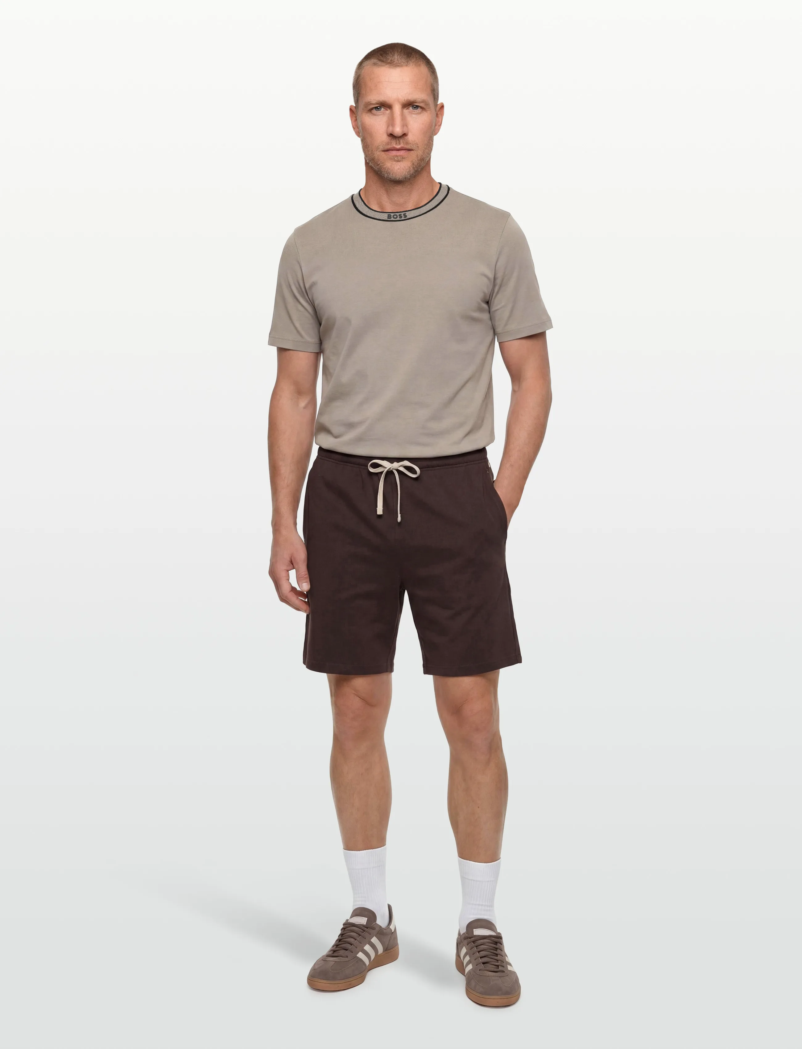 BOSS Tee 5, XL, Beige, Sport Overdele > Sport T-shirts, Herre