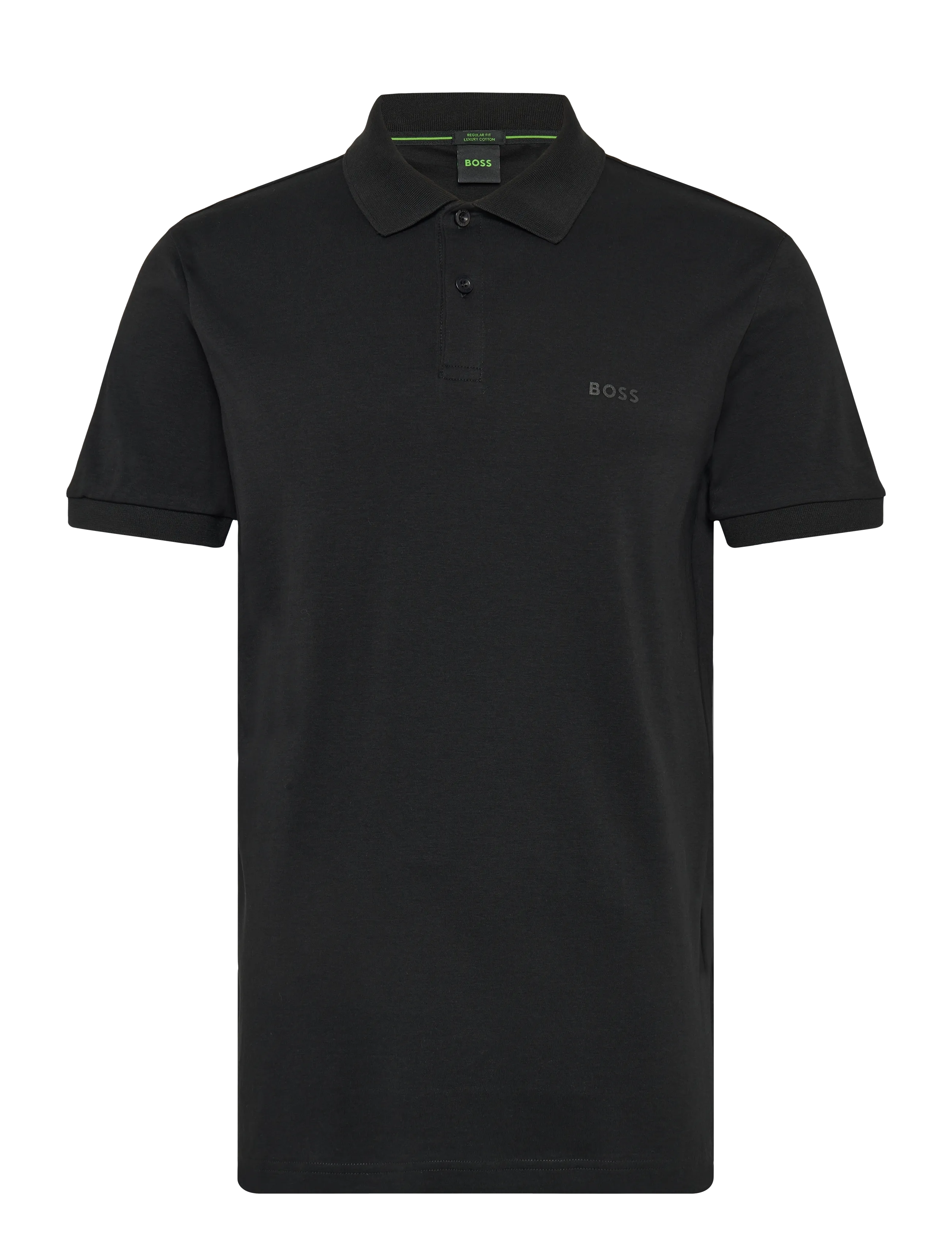 BOSS Pio 2, L, Black, Sport Polos > Sport Short-sleeved Polos, Herre