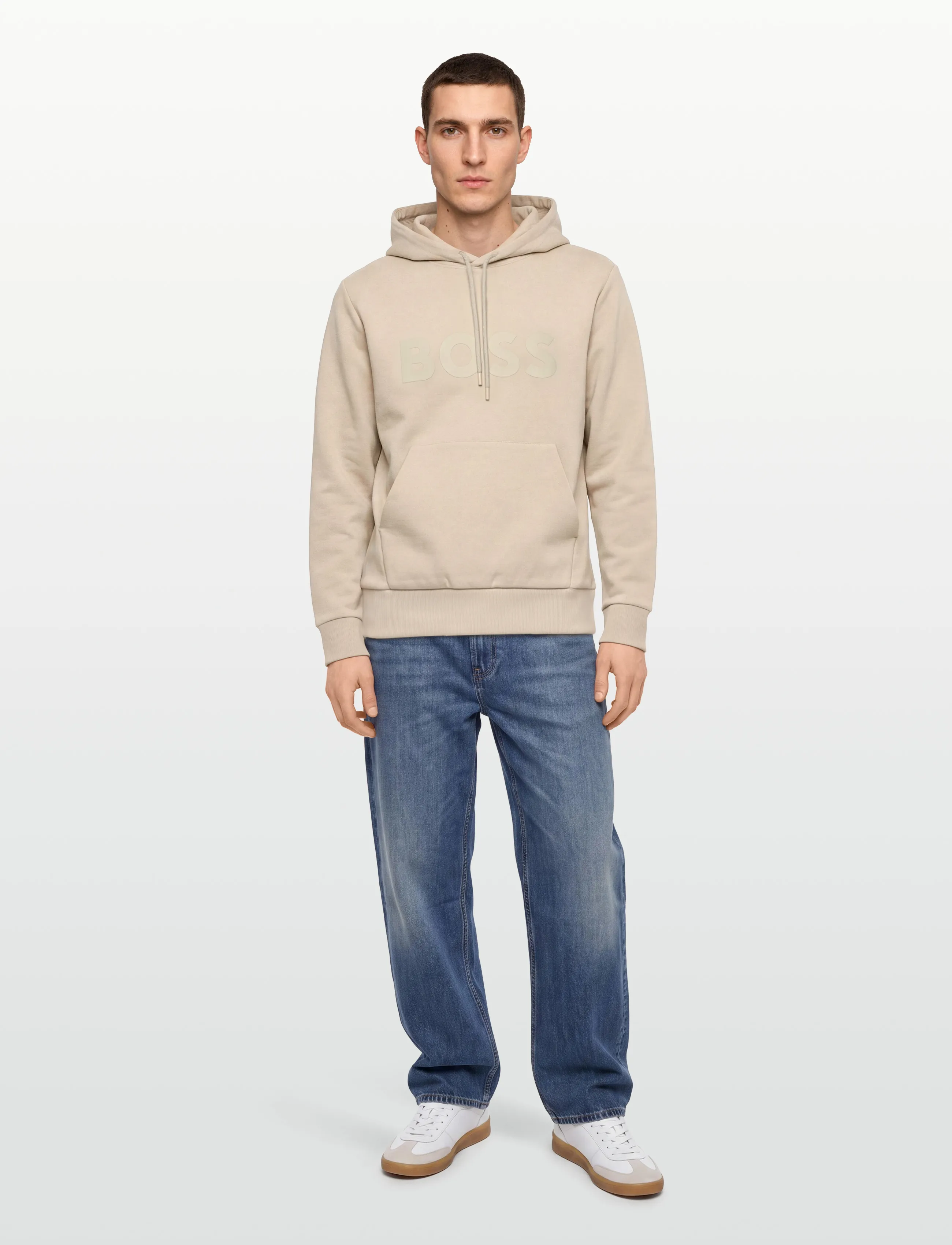 BOSS - Soody - kapuutsiga dressipluusid - light beige - 0