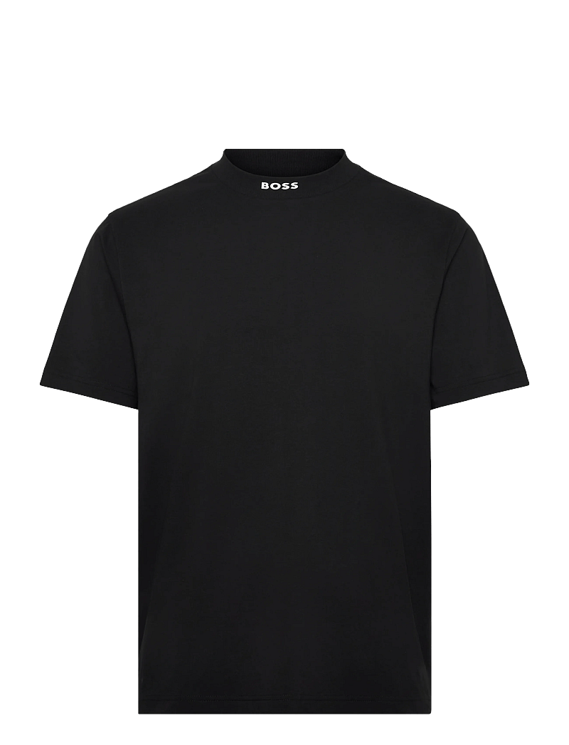 BOSS - Tee Collar - oberteile & t-shirts - black - 0