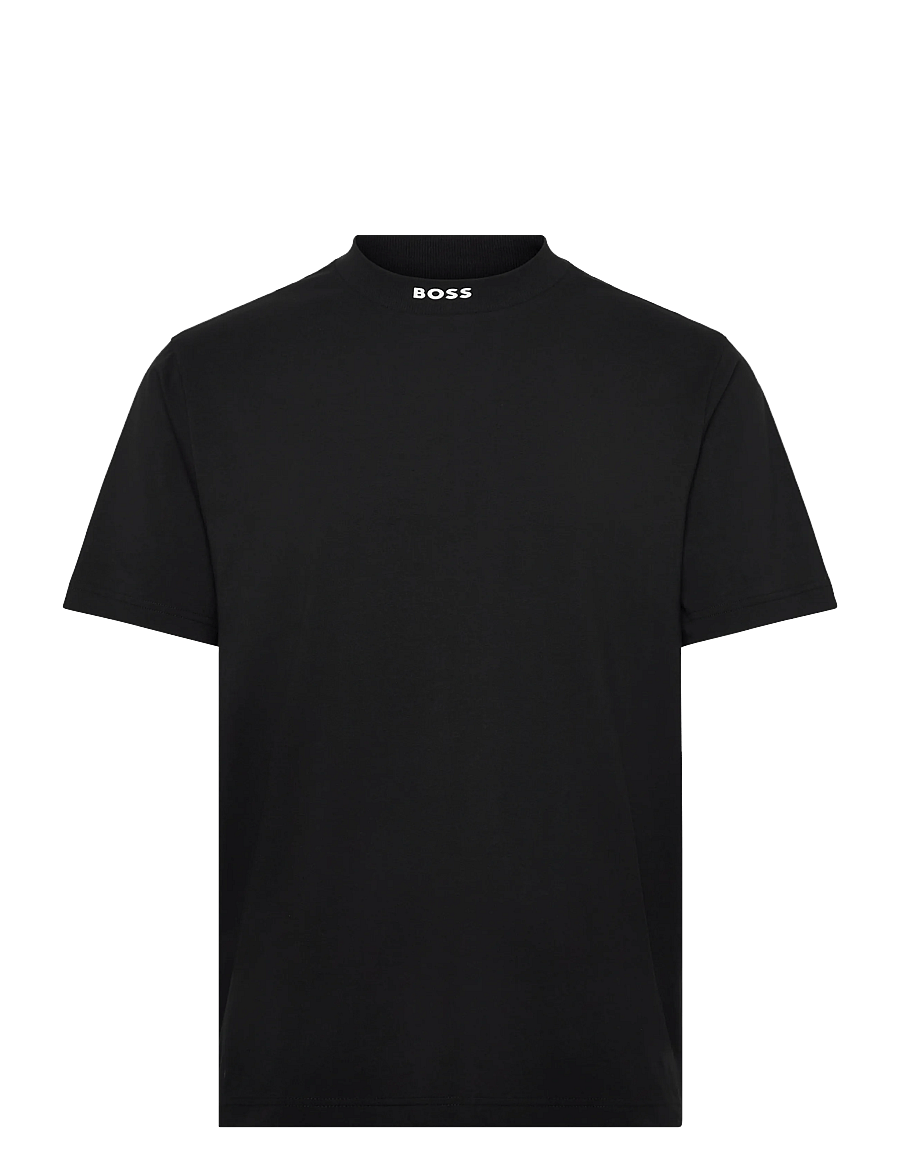 BOSS - Tee Collar - oberteile & t-shirts - black - 0