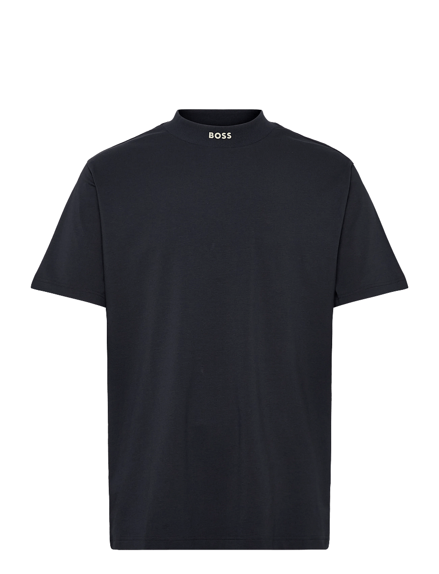 BOSS - Tee Collar - oberteile & t-shirts - dark blue - 0