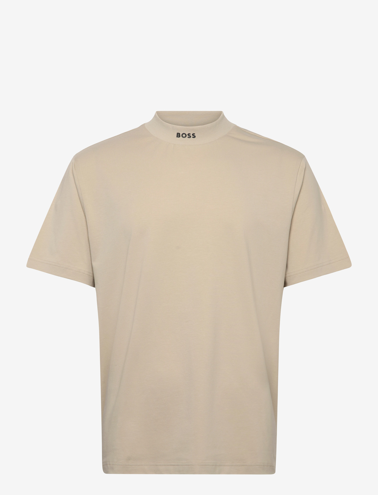 BOSS - Tee Collar - t-shirts - light beige - 0