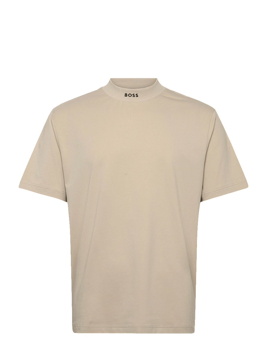 BOSS - Tee Collar - oberteile & t-shirts - light beige - 0