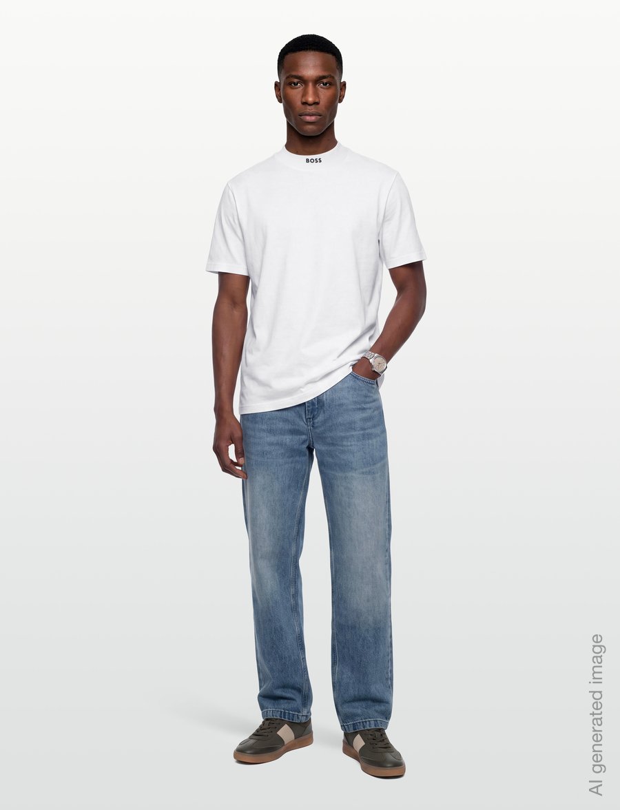 BOSS - Tee Collar - tops & t-shirts - white - 0