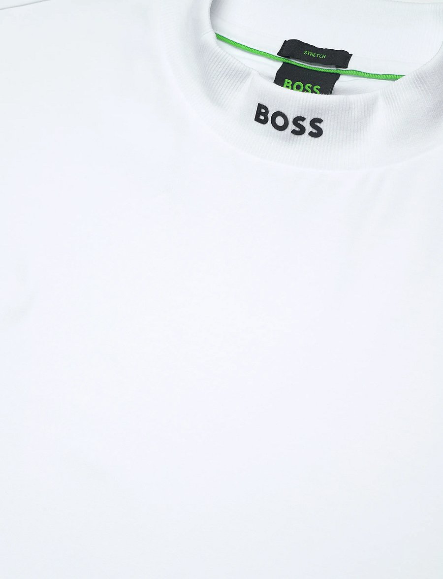 BOSS - Tee Collar - oberteile & t-shirts - white - 2