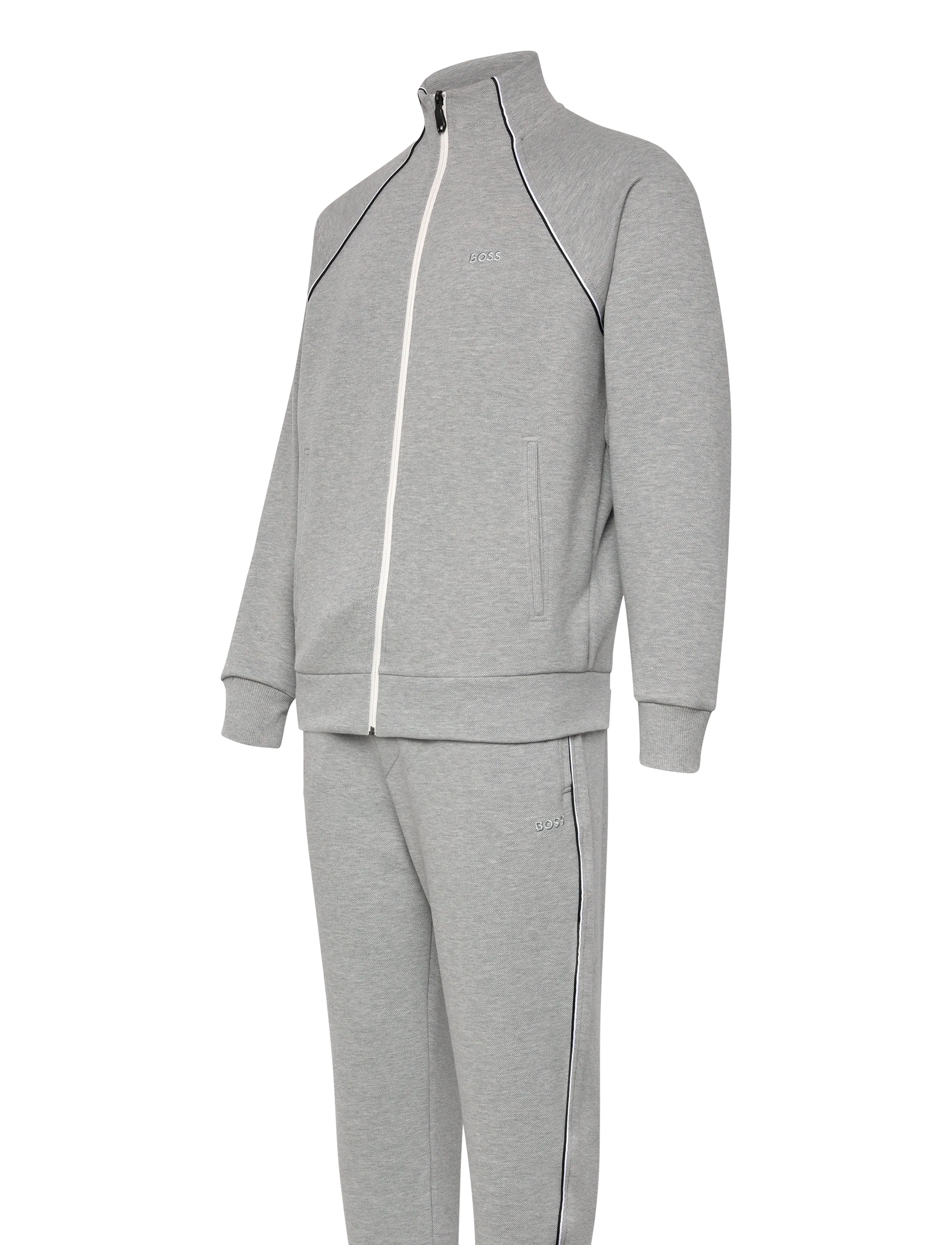 BOSS - SW_Tracksuit Set - trainingsanzüge - silver - 2