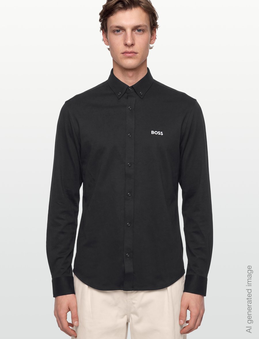 BOSS - ST_Motion L - oxford-hemden - black - 3